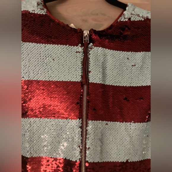 NWT Maeve Short Sleeve Sequin Mini Dress - Picture 8 of 12